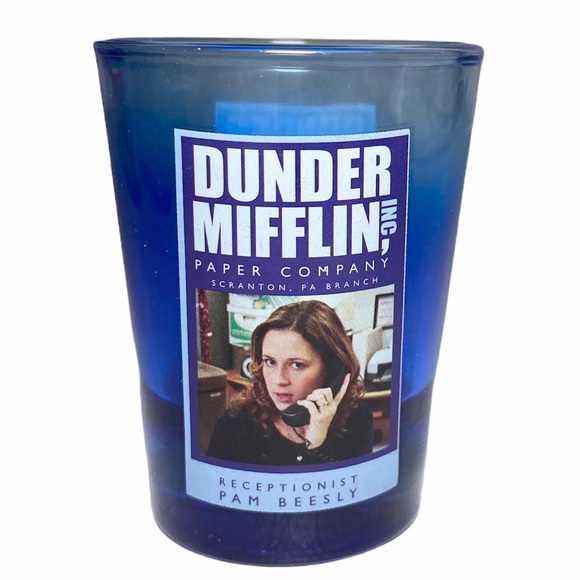 The Office Employees Blue Mini Glass Set of 4 - Picture 6 of 12